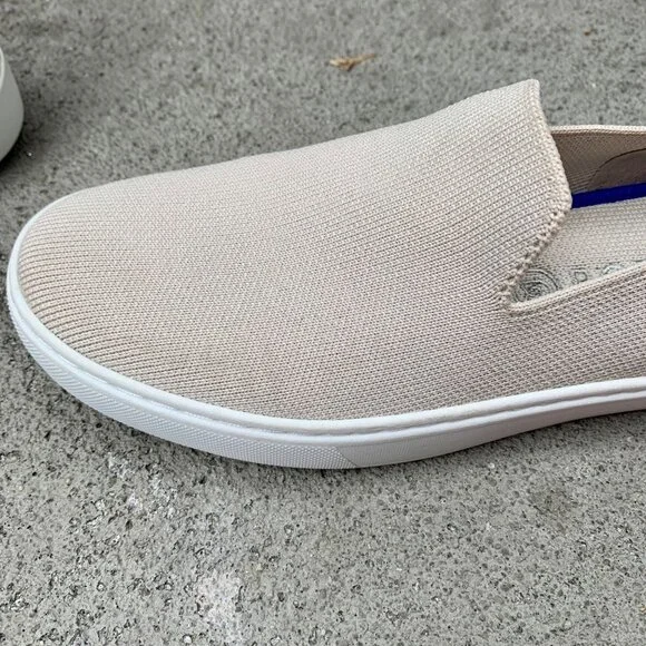 ROTHY'S Sand Original Slip On Sneaker Womens 6.5 37 Shoes Rothys Fabric Flat Tan - Picture 5 of 12